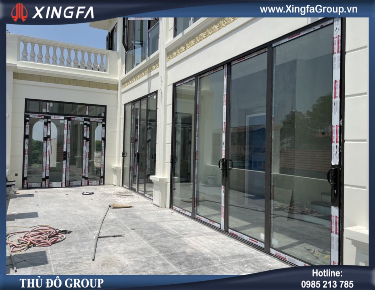 Thủ Đô Group Lắp Đặt Cửa Nhôm XINGFA Tại Bát Tràng, Gia Lâm, Hà Nội