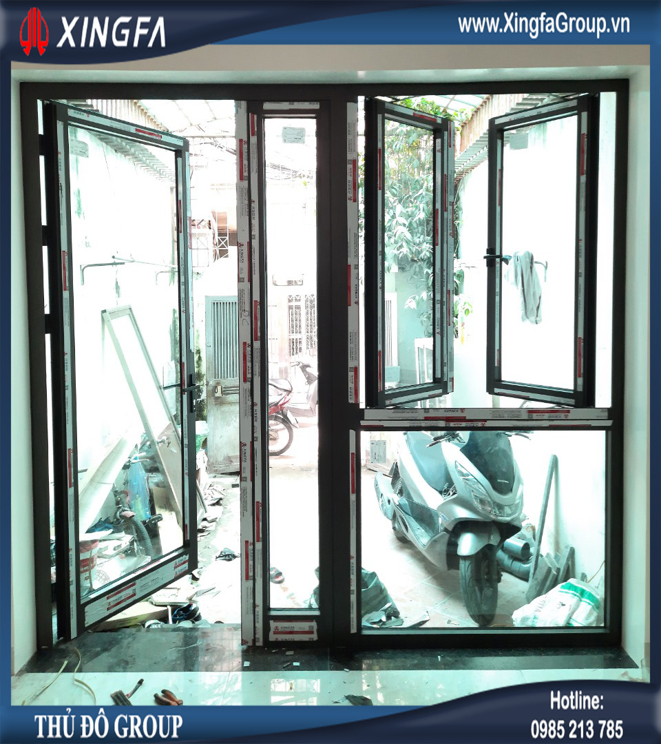 Thủ Đô Group Lắp Đặt Cửa Nhôm XINGFA Tại Phùng Xá, Thạch Thất, Hà Nội