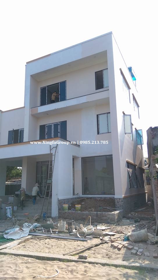 CÔNG TRÌNH LẮP ĐẶT CỬA NHÔM XINGFA TẠI QUỐC OAI, HÀ NỘI