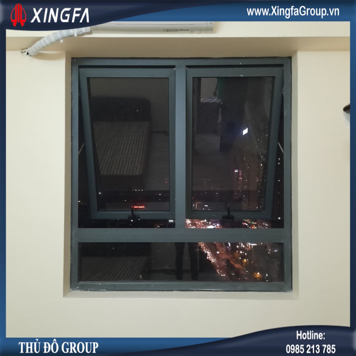 Thủ Đô Group Lắp Đặt Cửa Nhôm XINGFA Tại Tân Mai, Hoàng Mai, Hà Nội