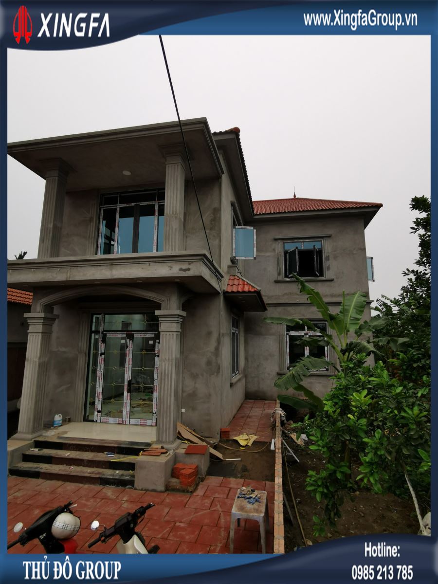 Thủ Đô Group Thi Công Cửa Nhôm XINGFA Nhập Khẩu Tại Khoái Châu, Hưng Yên
