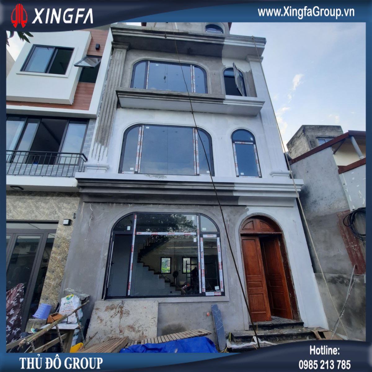 Thủ Đô Group Lắp Đặt Cửa Nhôm XINGFA Tại Lạc Long Quân, Hà Nội
