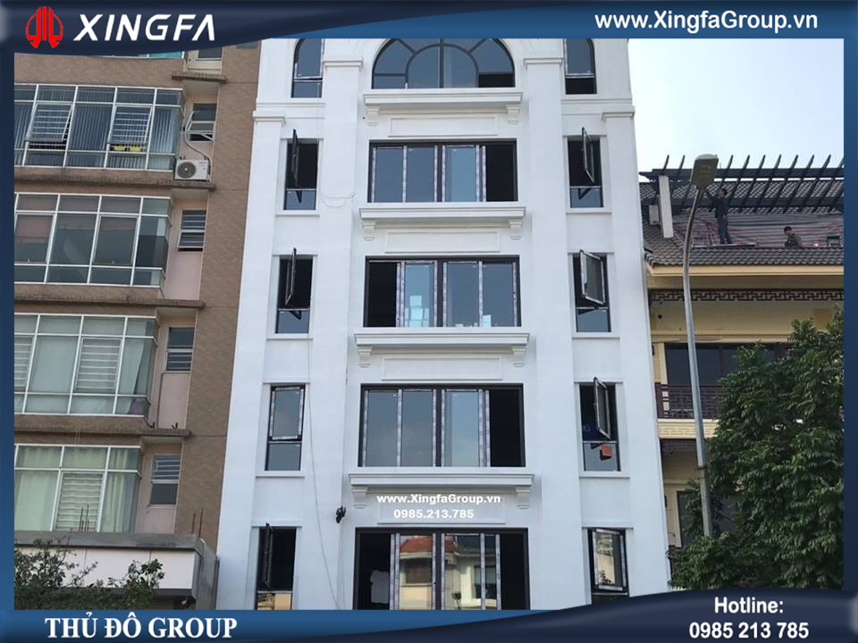 Thủ Đô Group Thi Công Cửa Nhôm XINGFA Tại Trần Thái Tông, Hà Nội