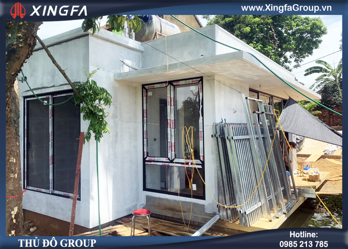 Thi Công Cửa Nhôm XINGFA Nhập Khẩu Tại Chương Mỹ, Hà Nội