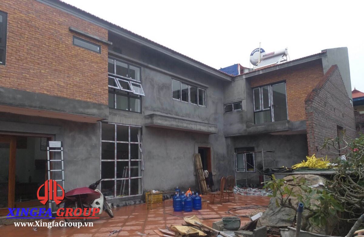Công Trình Thi Công Cửa Nhôm Xingfa Tại Việt Yên, Bắc Giang