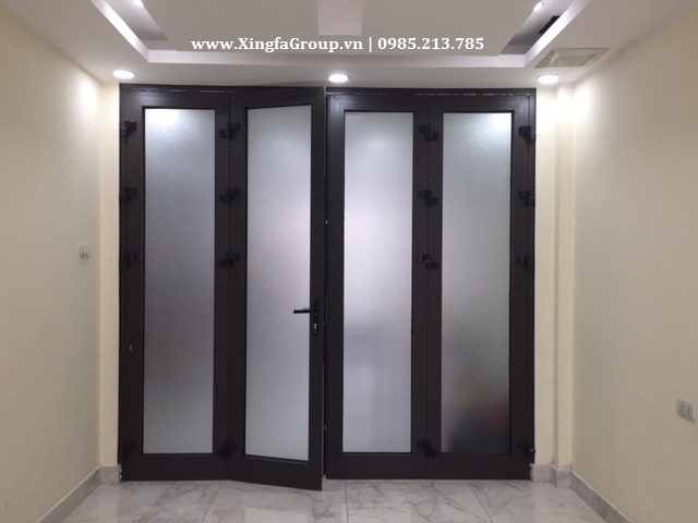 TOP Các Mẫu Cửa Nhôm XINGFA Dùng Kính Mờ Phun Cát 