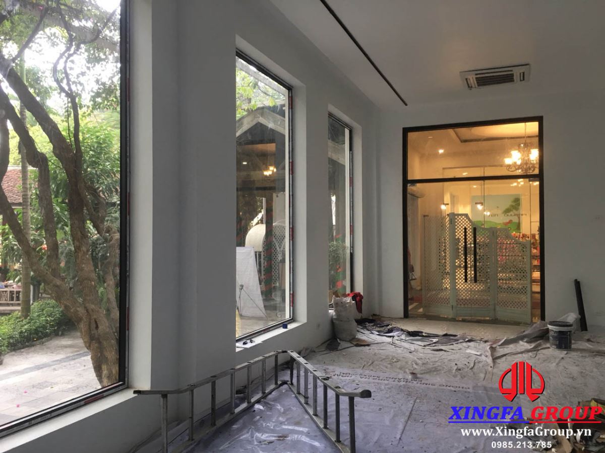 Công Trình Vách Kính Nhôm Xingfa Tại Nhà Hàng SEN, Tây Hồ, Hà Nội