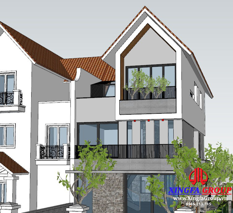 Công Trình Biệt Thự Sử Dụng Cửa Nhôm Xingfa Tại Vinhome Riverside
