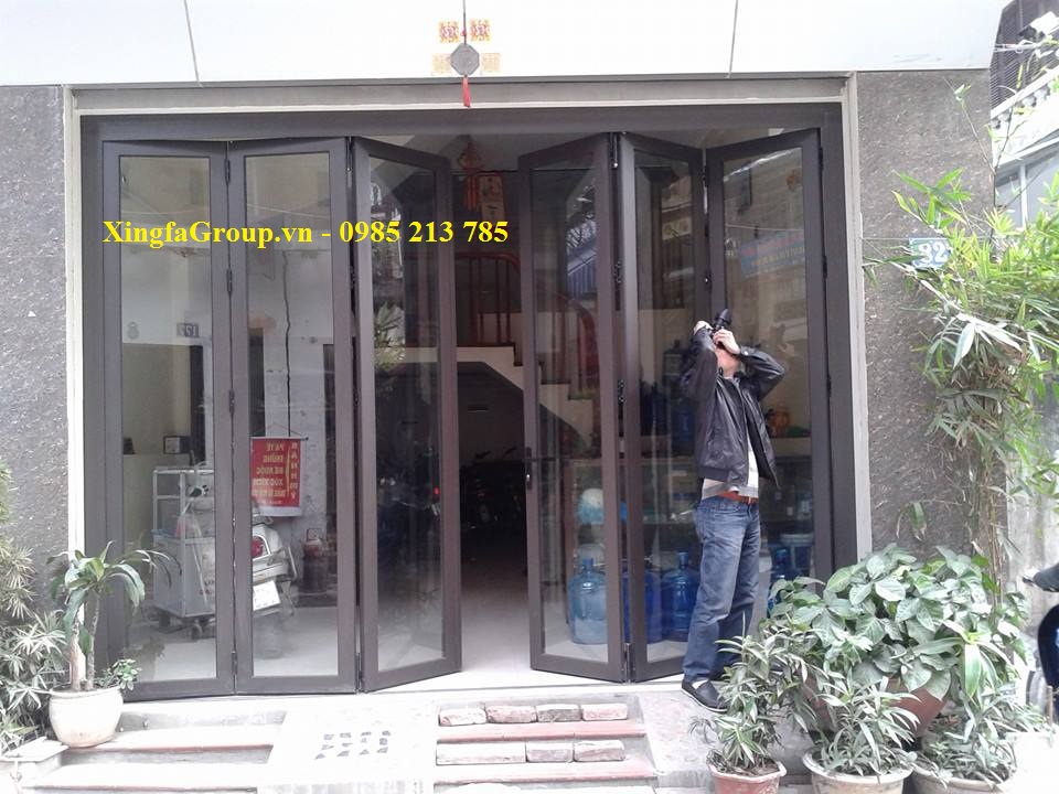 Ứng dụng của hệ cửa đi mở xếp trượt gấp nhôm xinga ; cửa nhôm xingfa xếp gấp ; cua nhom xingfa ; báo giá cửa nhôm xingfa
