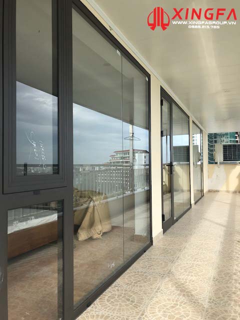 Các hệ cửa đi của cửa nhôm XINGFA nhập khẩu chính hãng 100%